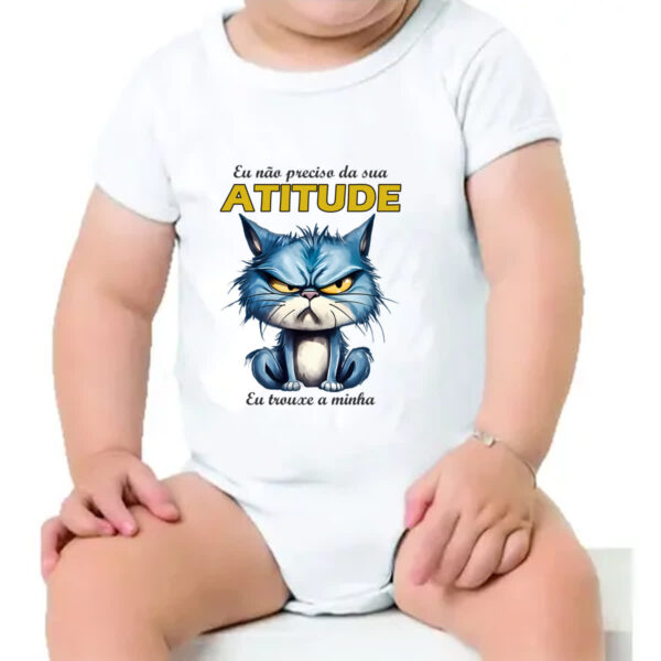 Body infantil Gato nao precisa da sua atitude - Imagem 4