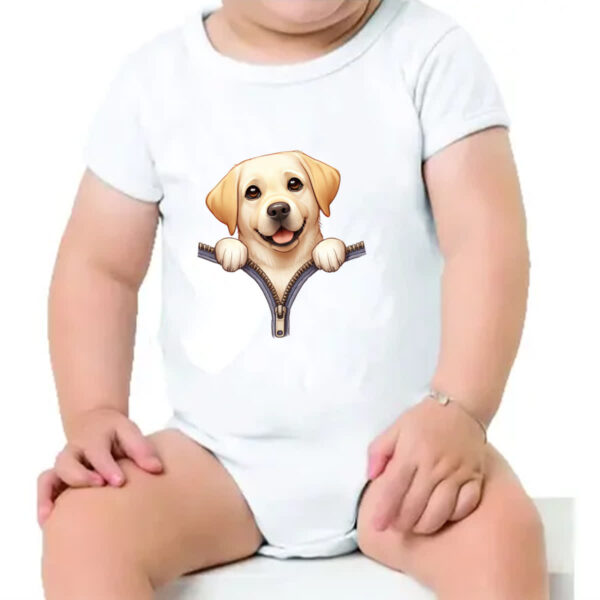 Body infantil Golden Retriever no Ziper - Image 4