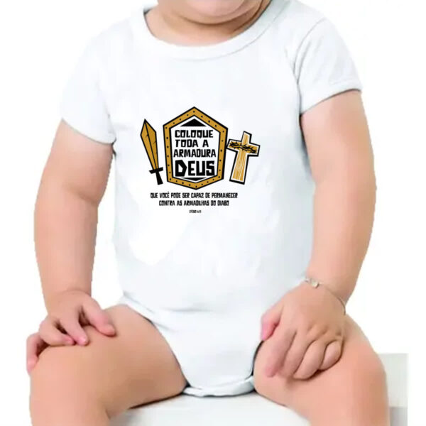 Body infantil Gospel Efesio 6.11 - Imagem 4