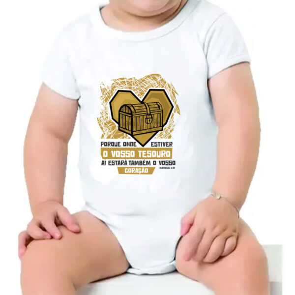 Body infantil Gospel Matheus 6.21 - Imagem 4