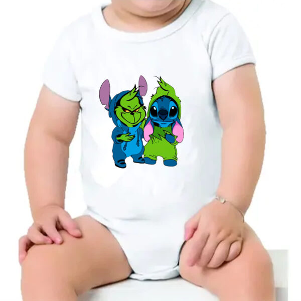 Body infantil Grinch and Stitch - Imagem 4