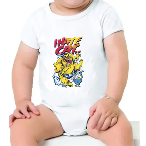 Body infantil I hate cat - Imagem 4