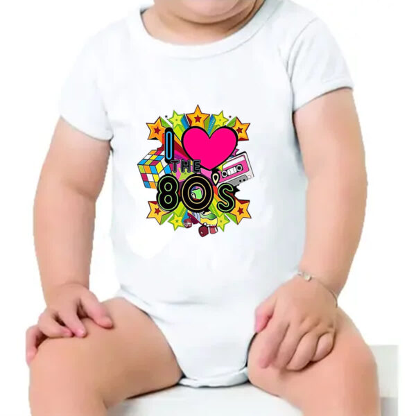 Body infantil I love anos 80 - Imagem 4