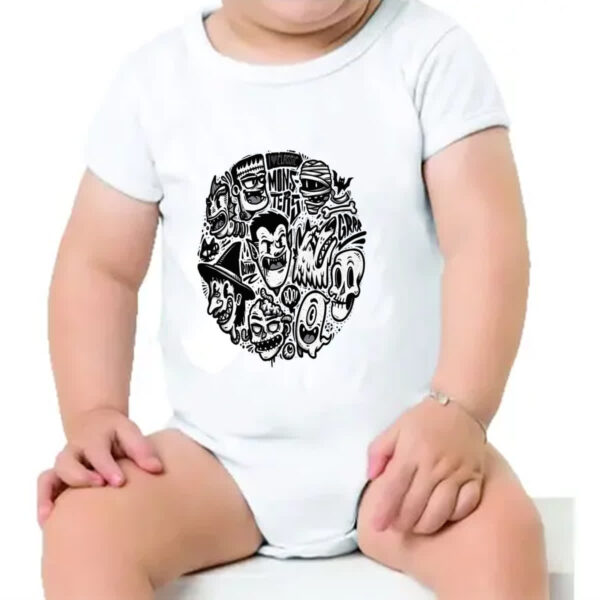 Body infantil I love classic monsters - Imagem 4