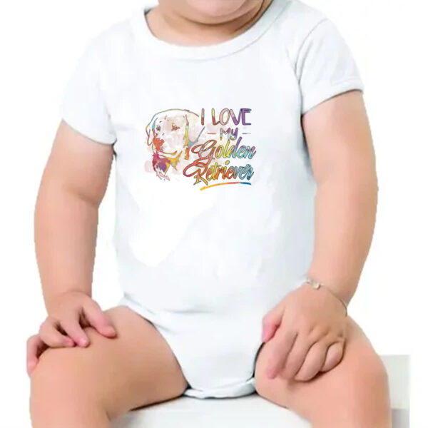 Body infantil I love my Golden Retriever - Imagem 4