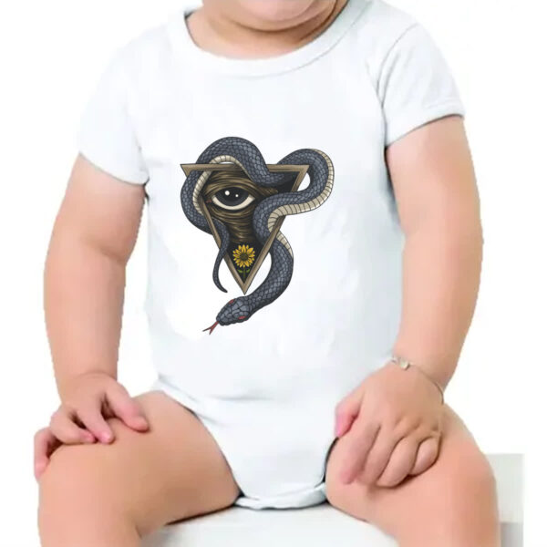 Body infantil Illuminati olho e serpente - Imagem 4