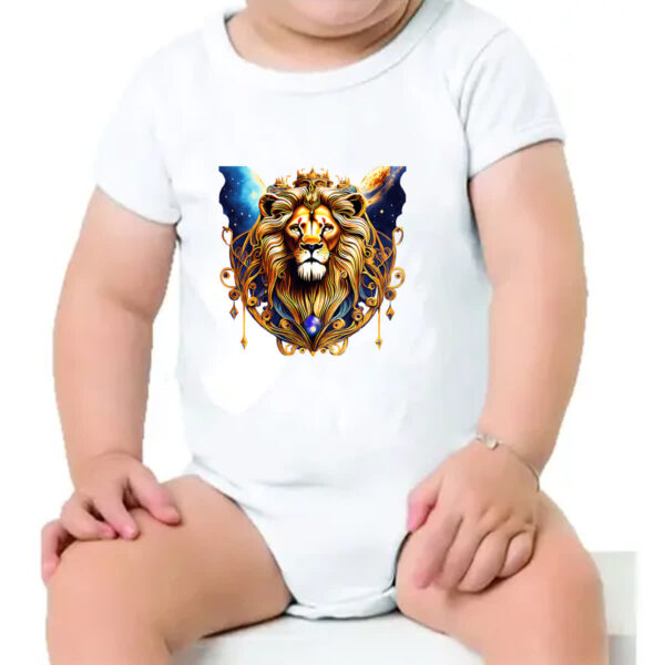 Body infantil Leao de juda coroado no universo - Imagem 4