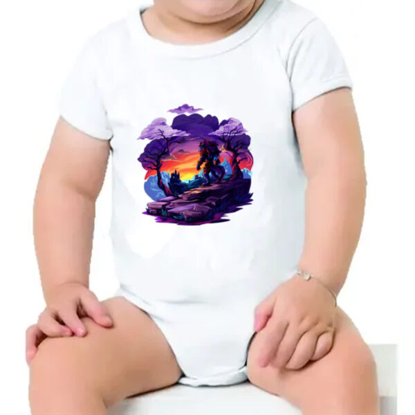 Body infantil Leao guerreiro noturno - Imagem 4