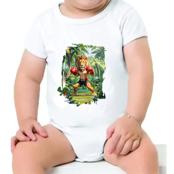 Body infantil Leao pugilista - Imagem 4
