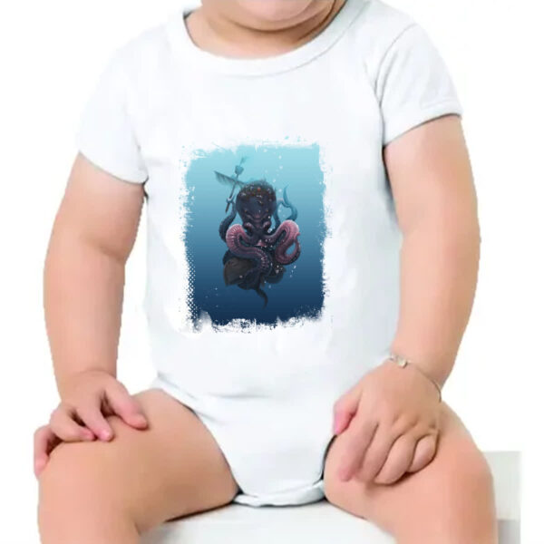 Body infantil Lendas do Mar Kraken 02 - Imagem 4
