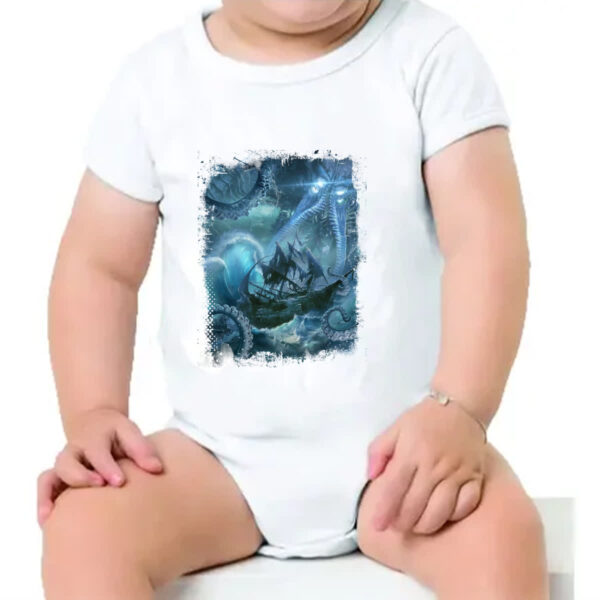Body infantil Lendas do Mar Kraken 03 - Imagem 4