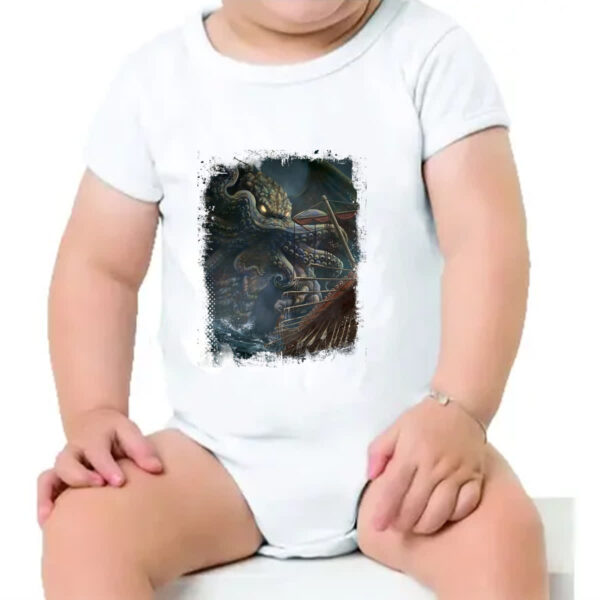 Body infantil Lendas do Mar Kraken 04 - Imagem 4