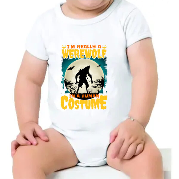 Body infantil Lobisomen real em fantasia humana - Imagem 4