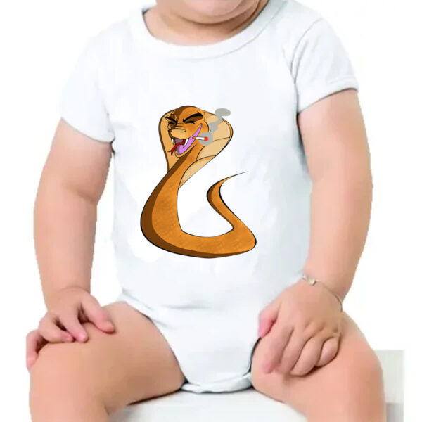 Body infantil A cobra vai fumar - Imagem 4