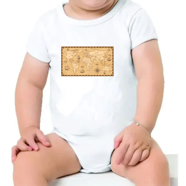 Body infantil Mapa antigo fronteiras - Imagem 4