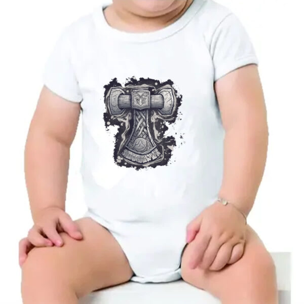 Body infantil Martelo mitologico do Thor - Imagem 4