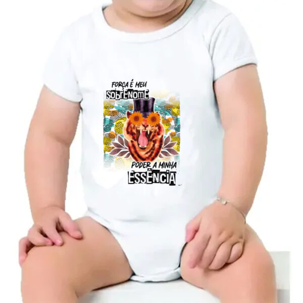 Body infantil Mulher forca sobrenome - Imagem 4