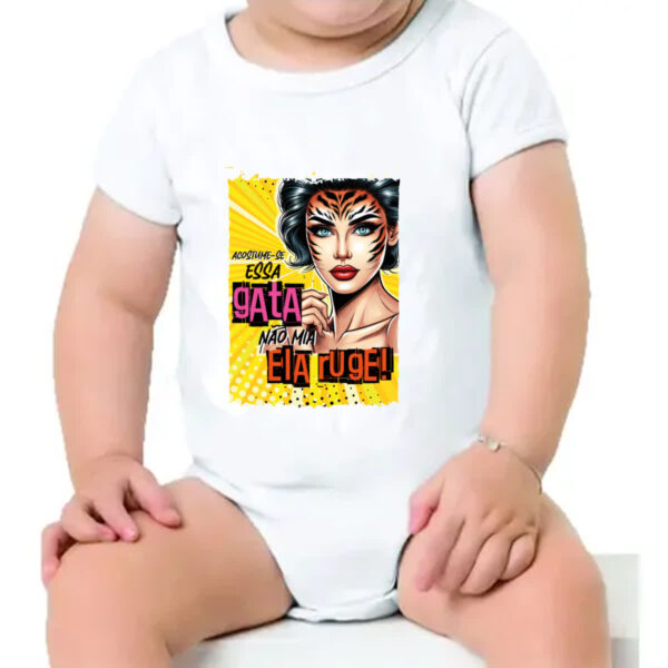 Body infantil Mulher nao mia - Imagem 4