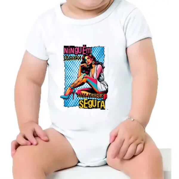 Body infantil Mulher ninguem segura - Imagem 4