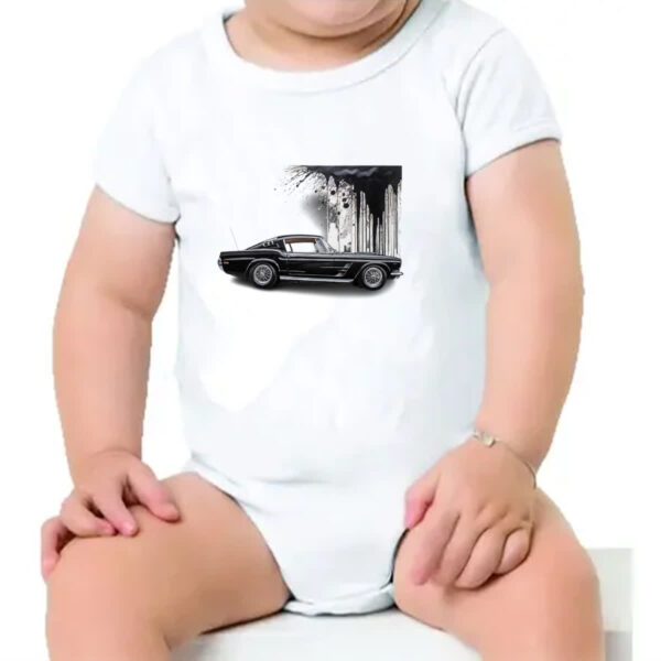 Body infantil Muscle Car Grafite Art - Imagem 4