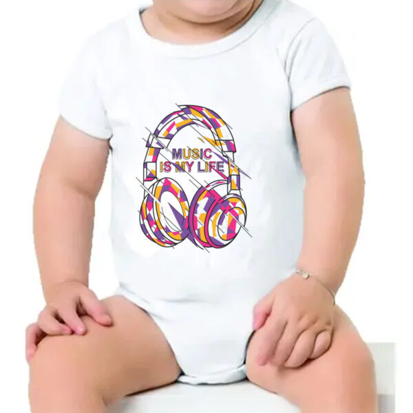 Body infantil Music is my life - Imagem 4