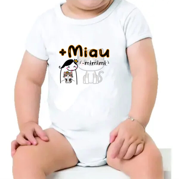 Body infantil Mais miau e menos mimimi - Imagem 4