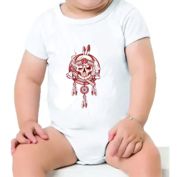 Body infantil Mandala Caveira Indigena - Imagem 4