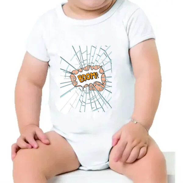 Body infantil Mao soco no vidro Boom - Imagem 4