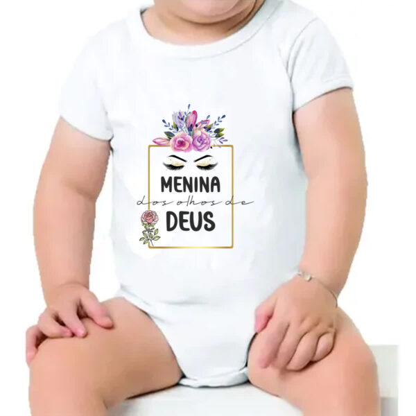 Body infantil Menina dos olhos de Deus - Imagem 4