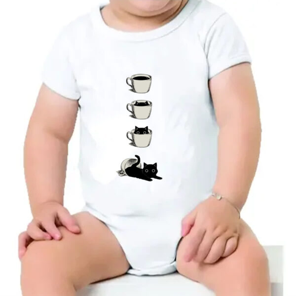 Body infantil Minha xicara de gato - Imagem 4
