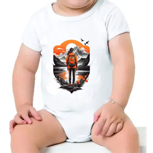 Body infantil Mochileira aventureira montanhas - Imagem 4