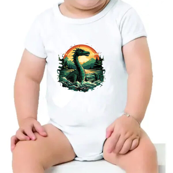 Body infantil Monstro do Lago Ness Sunset Art - Imagem 4