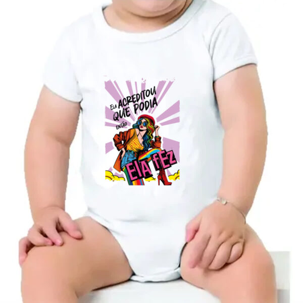 Body infantil Mulher acreditou - Imagem 4