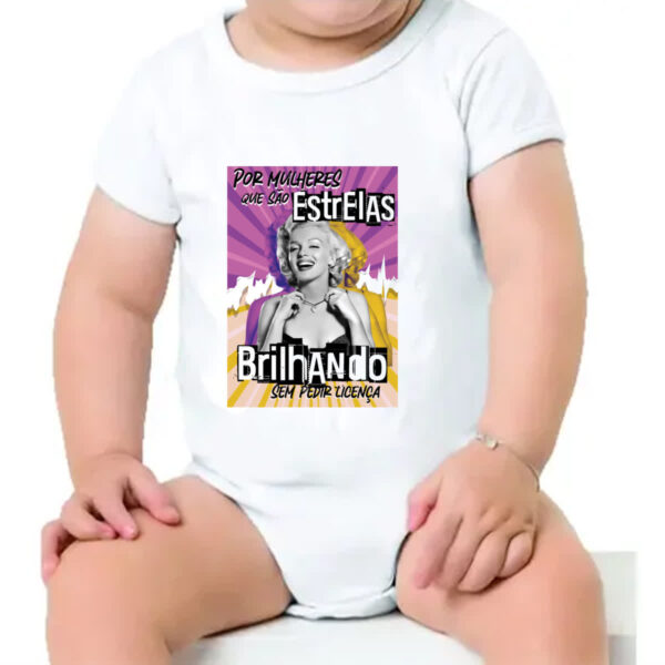 Body infantil Mulher brilhando - Imagem 4