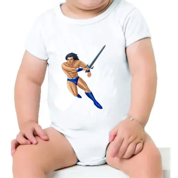 Body infantil Nostalgia Golden Axe Ax Battler - Imagem 4