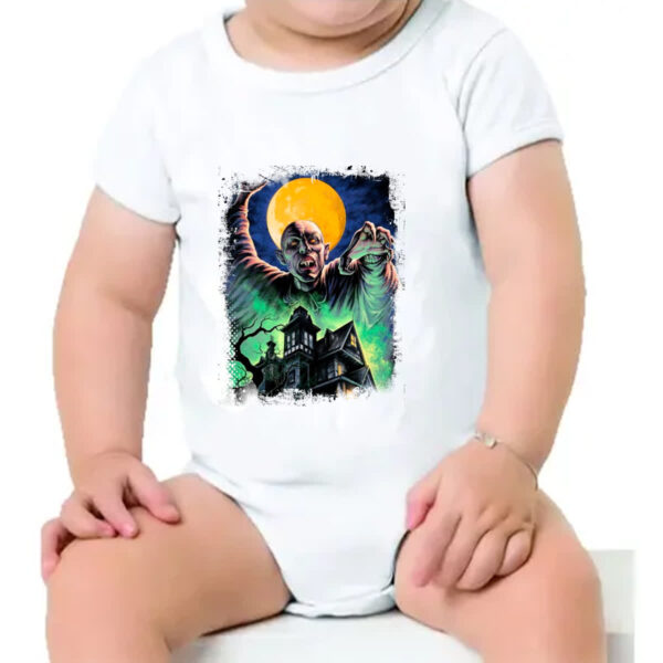 Body infantil Nostalgia Nosferatu Pintura - Imagem 4