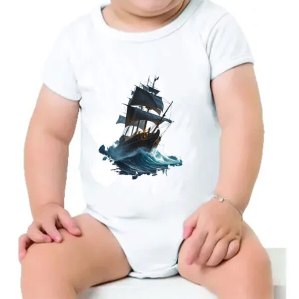 Body infantil Navio em mar aberto - Imagem 4