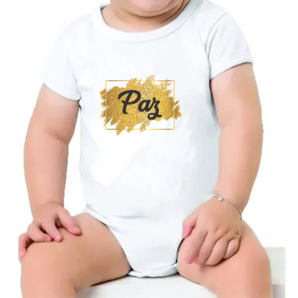 Body infantil Ano novo paz - Imagem 4