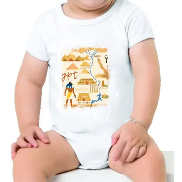 Body infantil Anubis Mapa do Egito - Imagem 4