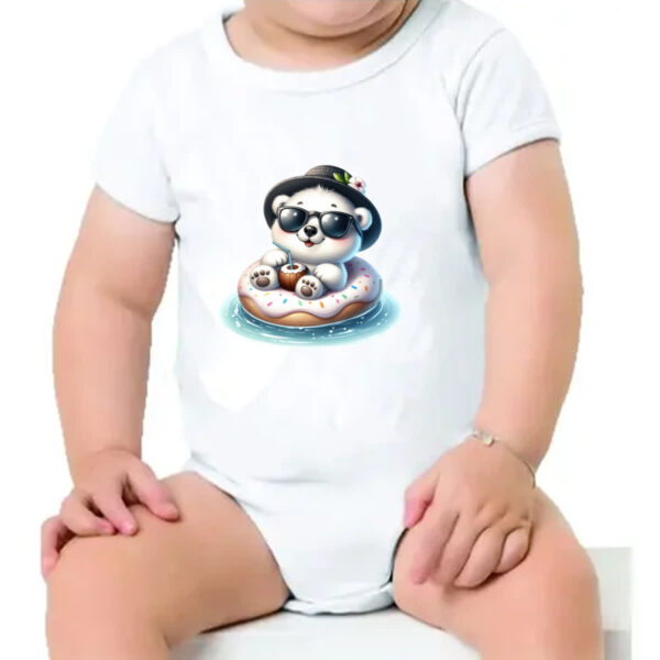 Body infantil Urso polar na boia - Imagem 4