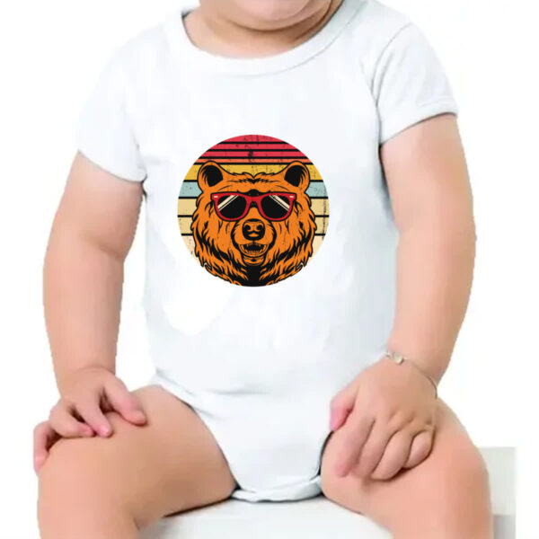 Body infantil Urso ray ban sunset - Imagem 4