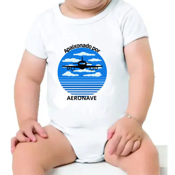 Body infantil Apaixonado por aeronave - Imagem 4