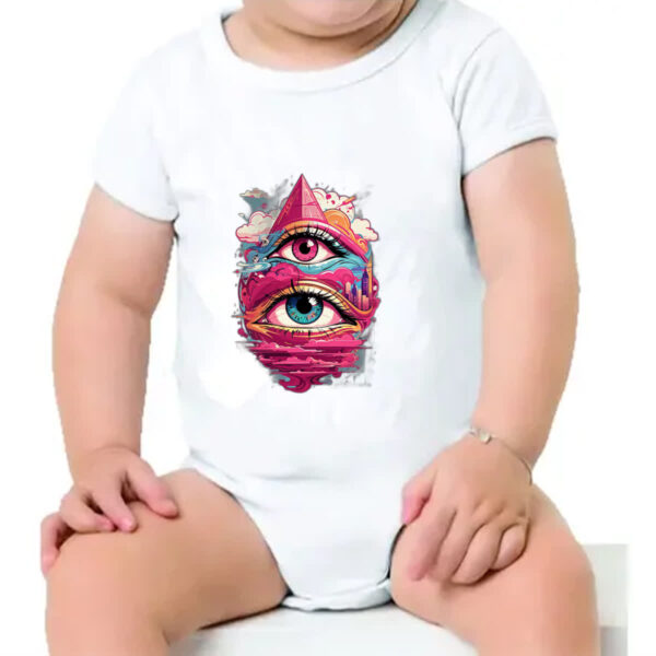 Body infantil Olho de Horus no ceu Street Art - Imagem 4