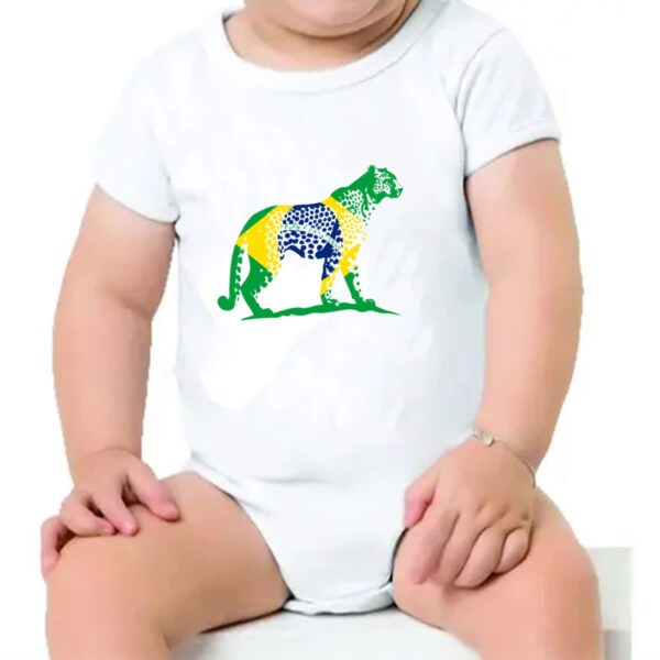 Body infantil Onca Pintada Fauna Brasil - Imagem 4