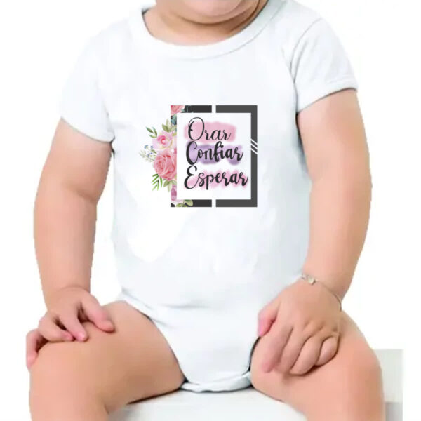 Body infantil Orar Confiar Esperar - Imagem 4