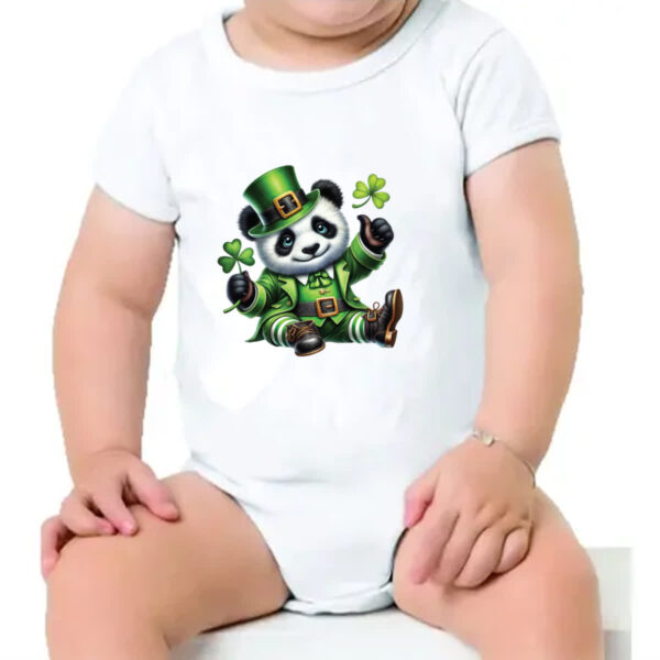 Body infantil Panda St Patrick - Imagem 4