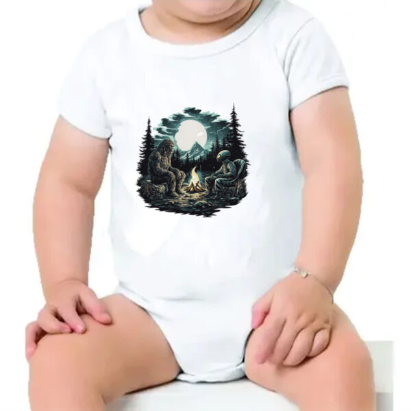 Body infantil Pe Grande Acampamento Alien - Imagem 4