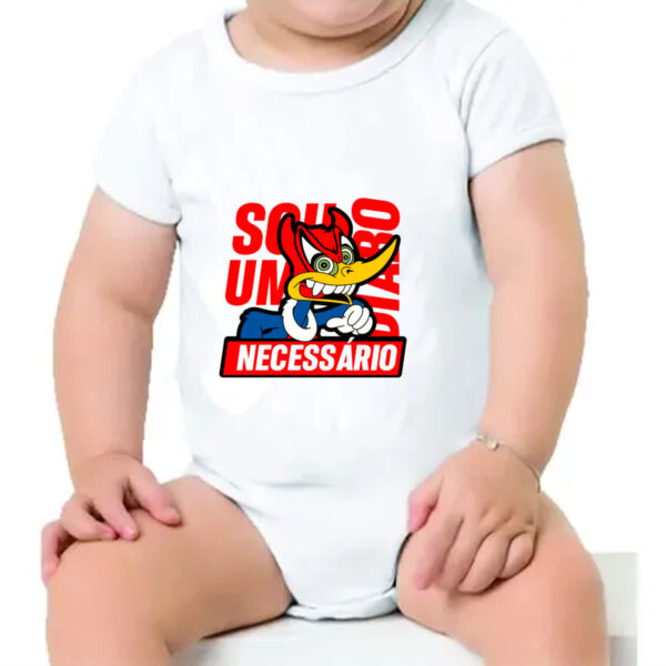 Body infantil Pica Pau - Sou um diabo necessario - Imagem 4