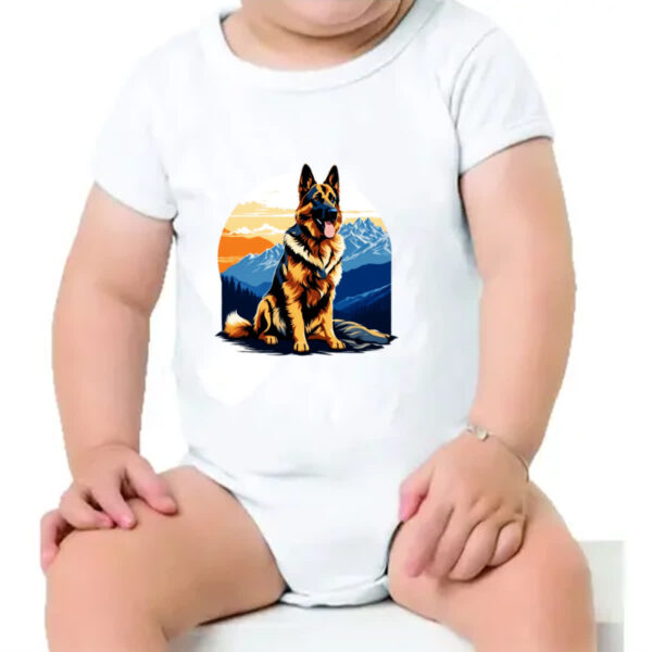 Body infantil Pastor alemao montanhas - Imagem 4
