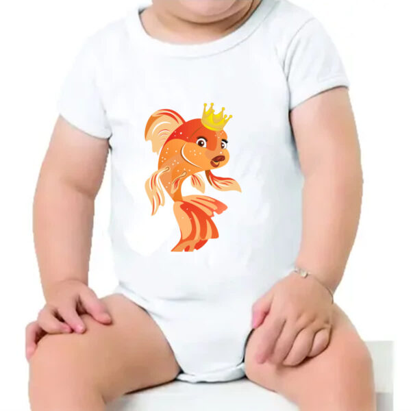 Body infantil Peixinho dourado - Imagem 4